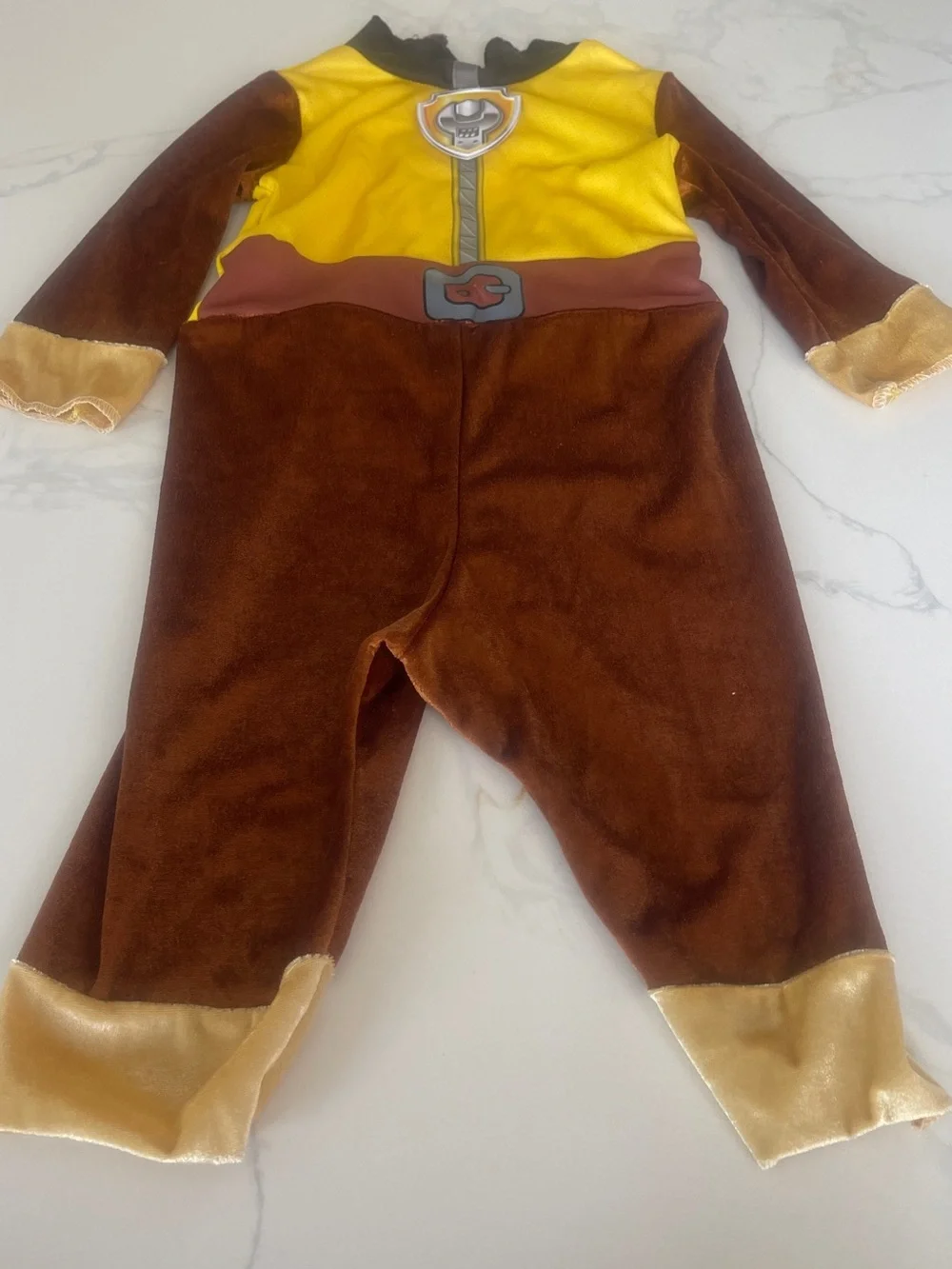 Paw Patrol Rubble Costume - Yellow & Brown